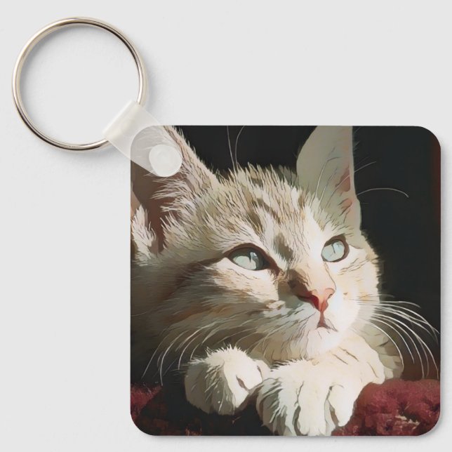 cat,nature,pet keychain (Front)