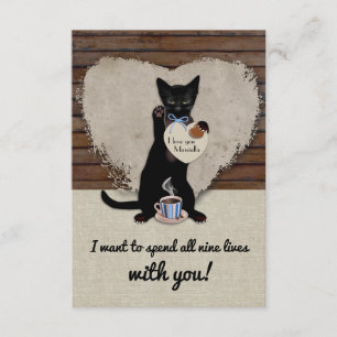 Cat Neuf Vit Une Carte De Saint Valentin Personnal