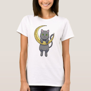 Cat Night Moon T-Shirt