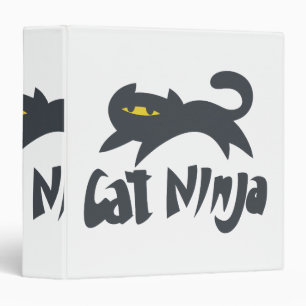 Cat ninja - Choose background colour Binder