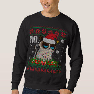 Cat No Grumpy Xmas Cats No Ugly Christmas Sweater