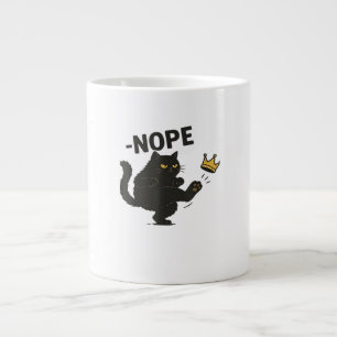 Cat No Kings In America Large Coffee Mug