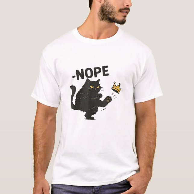 Cat No Kings In America  T-Shirt (Front)