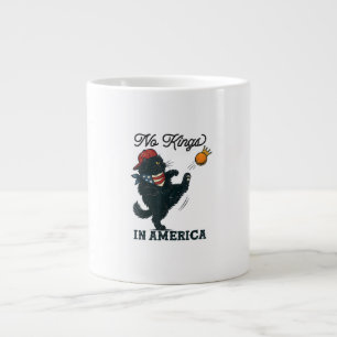 Cat No Kings In America Vintage Cats Against Large Coffee Mug