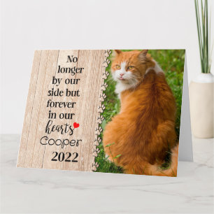 Cat No Longer By Our Side But Forever In Our Heart Card