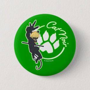 Cat Noir Badge 2 Inch Round Button