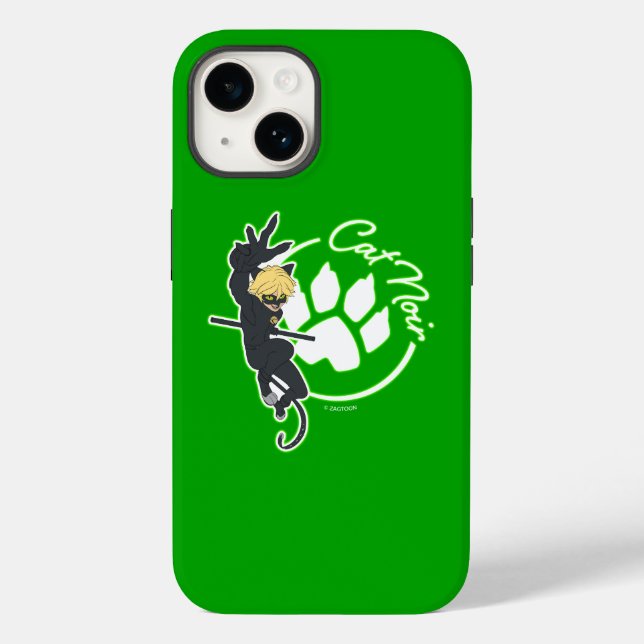 Cat Noir Badge Case-Mate iPhone Case (Back)