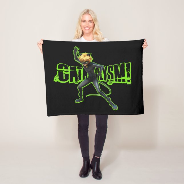 Cat Noir | Cataclysm Fleece Blanket (In Situ)