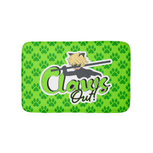 Cat Noir   Claws Out! Bath Mat