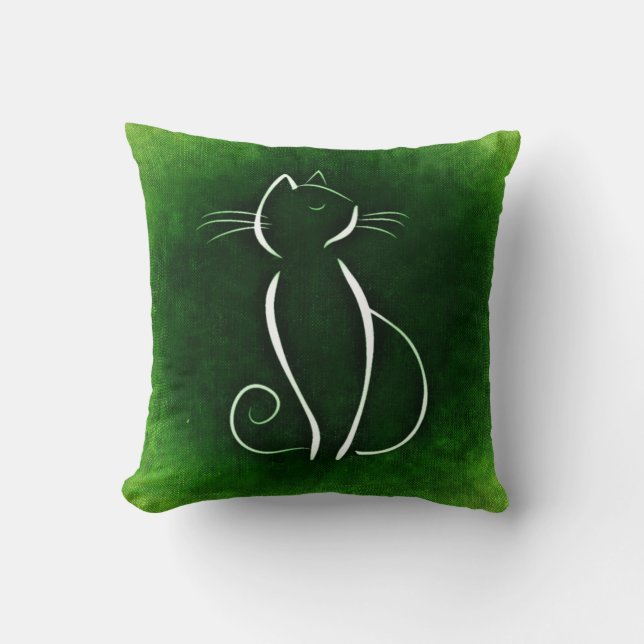 Cat Noir Green Pillow (Front)