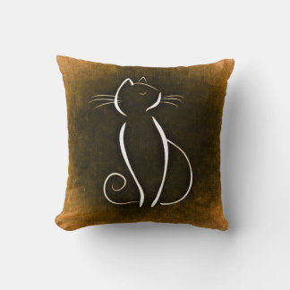 Cat Noir Orange Pillow