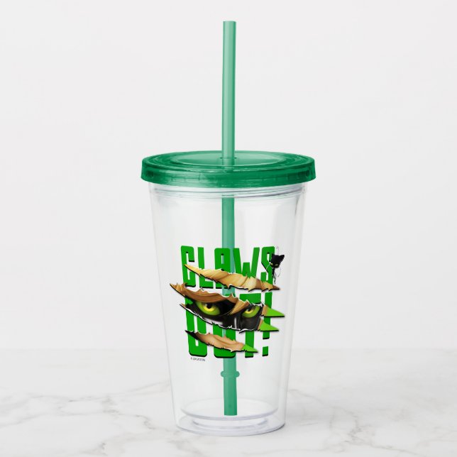 Cat Noir & Plagg | Claws Out Acrylic Tumbler (Front)