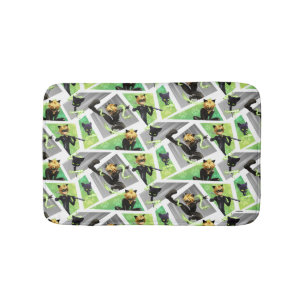 Cat Noir & Plagg Pattern Bath Mat