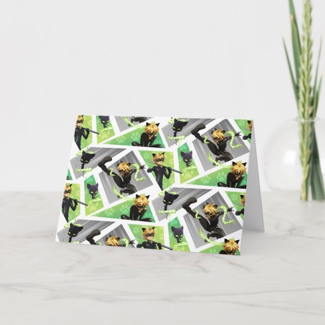 Cat Noir & Plagg Pattern Card (Front)