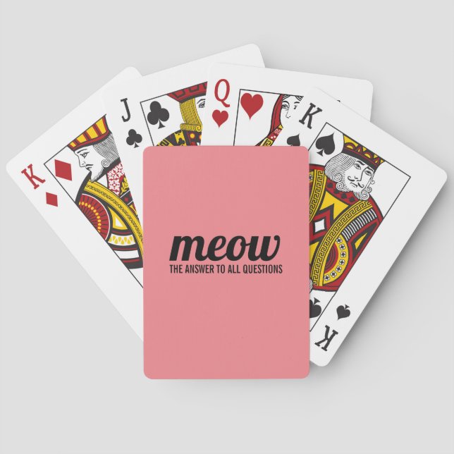 Cat notebook playing cards (Back)