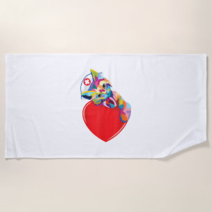 Cat Nurse Shirt Women Men Cat Lover Colourful Nurs Beach Towel