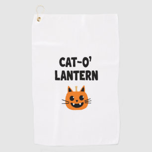 Cat-O'-Lantern 3 Golf Towel