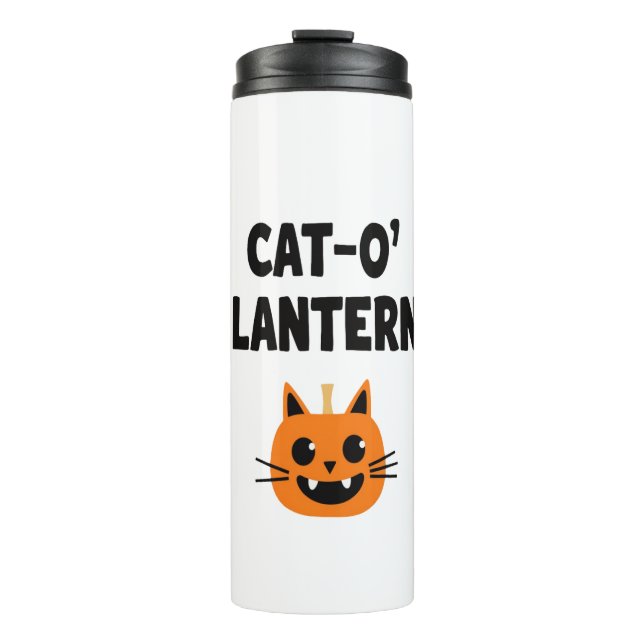 Cat-O'-Lantern 3 Thermal Tumbler (Front)