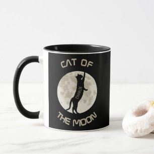 Cat Of The Moon Personalize name Mug
