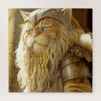 Cat Old Viking.  Jigsaw Puzzle