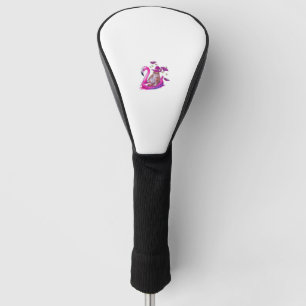 Cat On A Pool Funny Spooky Summer Summerween Hallo Golf Head Cover