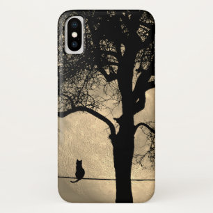 Cat on a Wire Full Moon Case-Mate iPhone Case