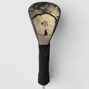 Cat on a Wire Full Moon Golf Head Cover