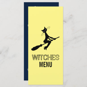 Cat On Broomstick Party Menu