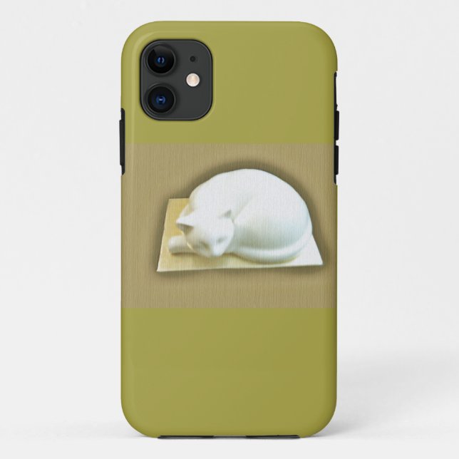 Cat on Gold Box II Case-Mate iPhone Case (Back)