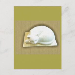 Cat on Gold Box II Postcard