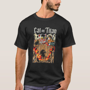 Cat On Itan Japanese Style T-Shirt