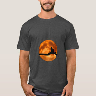 Cat on Log Sunset T-Shirt