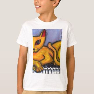 Cat On Piano T-Shirt
