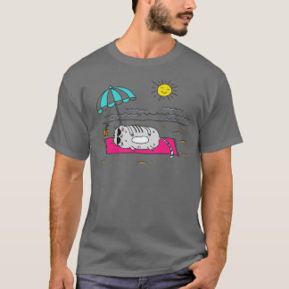 Cat on the beach T-Shirt