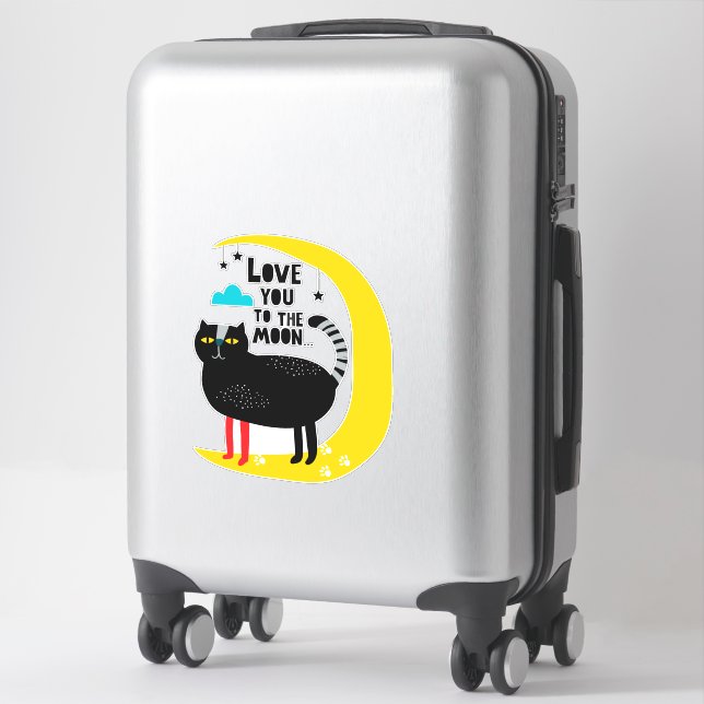 Cat on the moon (Suitcase)
