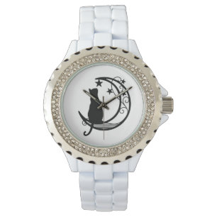 Cat on the Moon Silhouette Watch