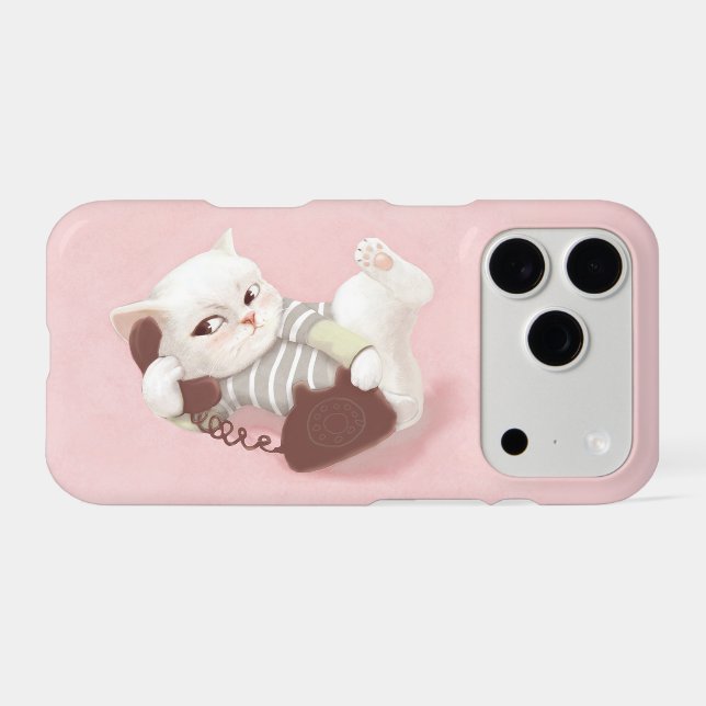 Cat on the Phone (Back (Horizontal))