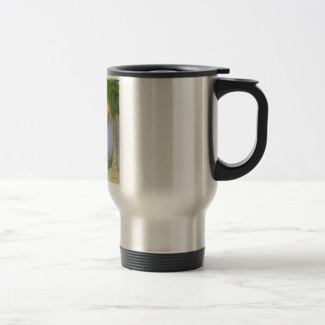 CAT on vacation Travel Mug (Right)