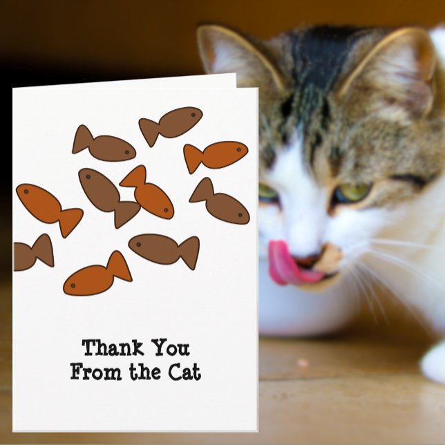 Cat or Kitten Thank You with Custom Photo / Text Card (Creator Uploaded)