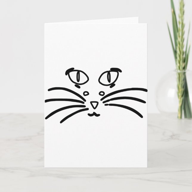 Cat or Mouse Optical Illusion Card (Front)