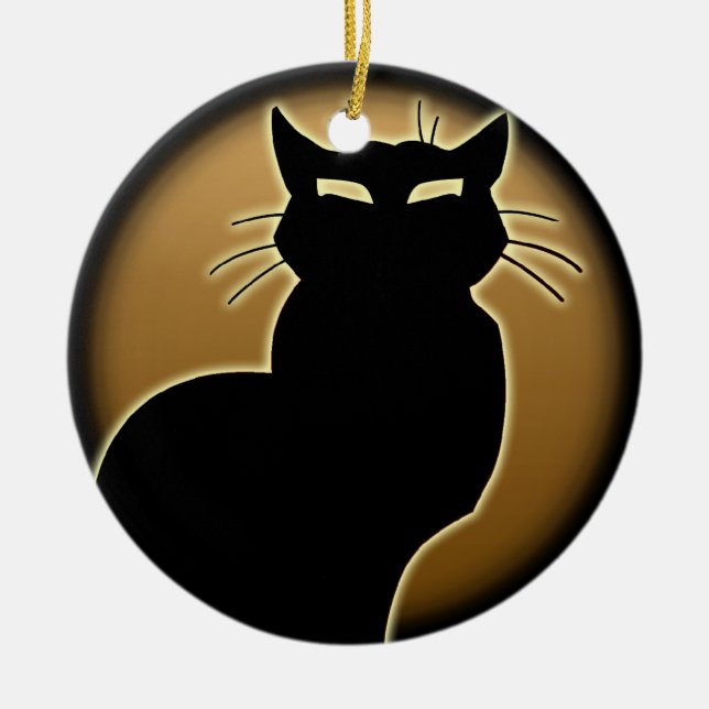 Cat Ornament Personalized Cat Decoration Gift (Front)