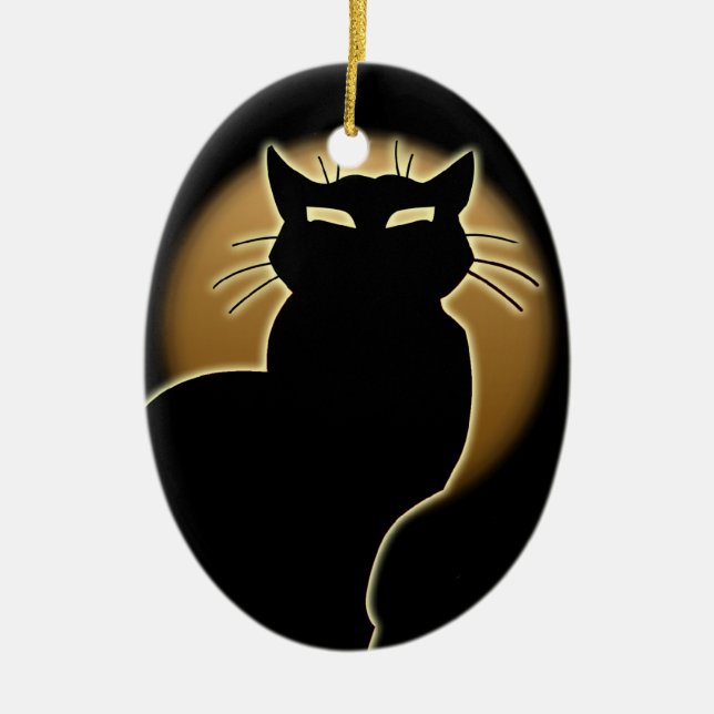 Cat Ornament Personalized Cat Decoration Gift (Front)