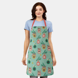 Cat Ornaments on Tree Pattern Apron