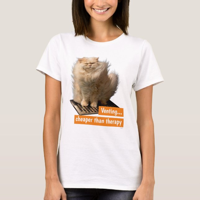 Cat Over Grate T-Shirt (Front)