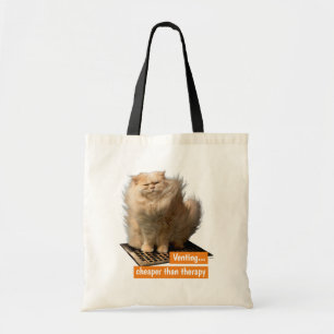 Cat Over Grate Tote Bag