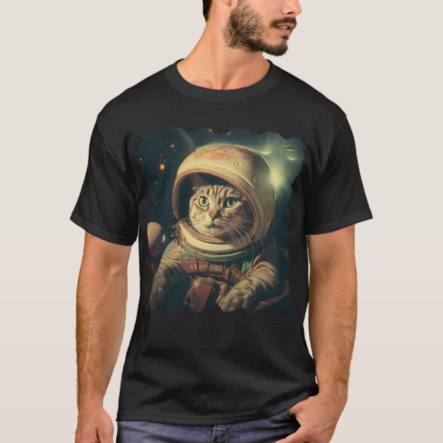 Cat OVNI Selfie : invasion / M. Tshirt #8 (Devant)