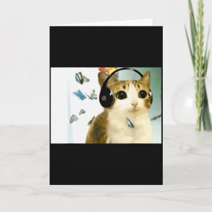 Cat Owl Funny Cursed Internet Trendy Meme Funny Me Card