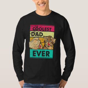 Cat Owner Cat Coolest Dad Ever T-Shirt