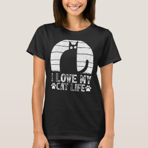 Cat Owner Cat  I Love My Cat Life  Cat Meme T-Shirt