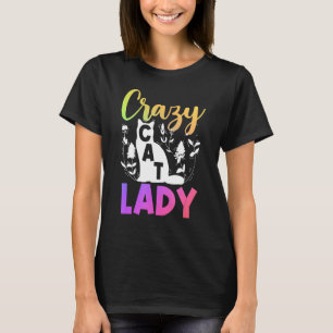Cat  Owner flower  Crazy Cat Lady T-Shirt